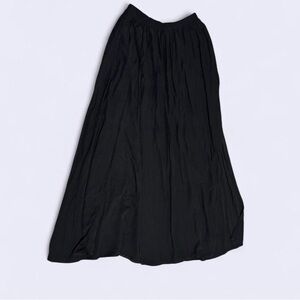 Mary Wyatt London Maxi Skirt with Elastic Waistband Two Slits on Side